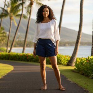 Banana Republic Sailor Shorts • Size 2 • Royal Blue •